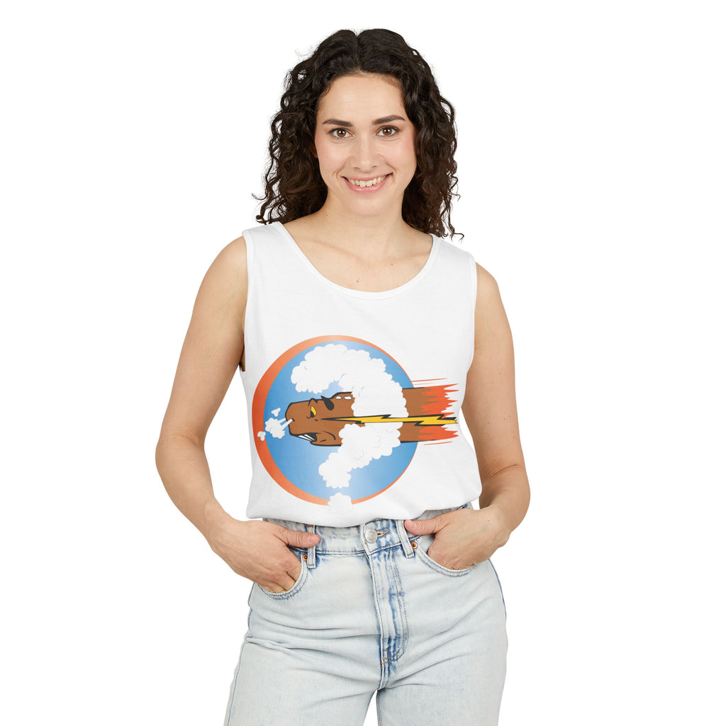 Unisex Garment-Dyed Tank Top - AAC - 754th Bombardment Squadron, 458th Bomb Group, England X 300