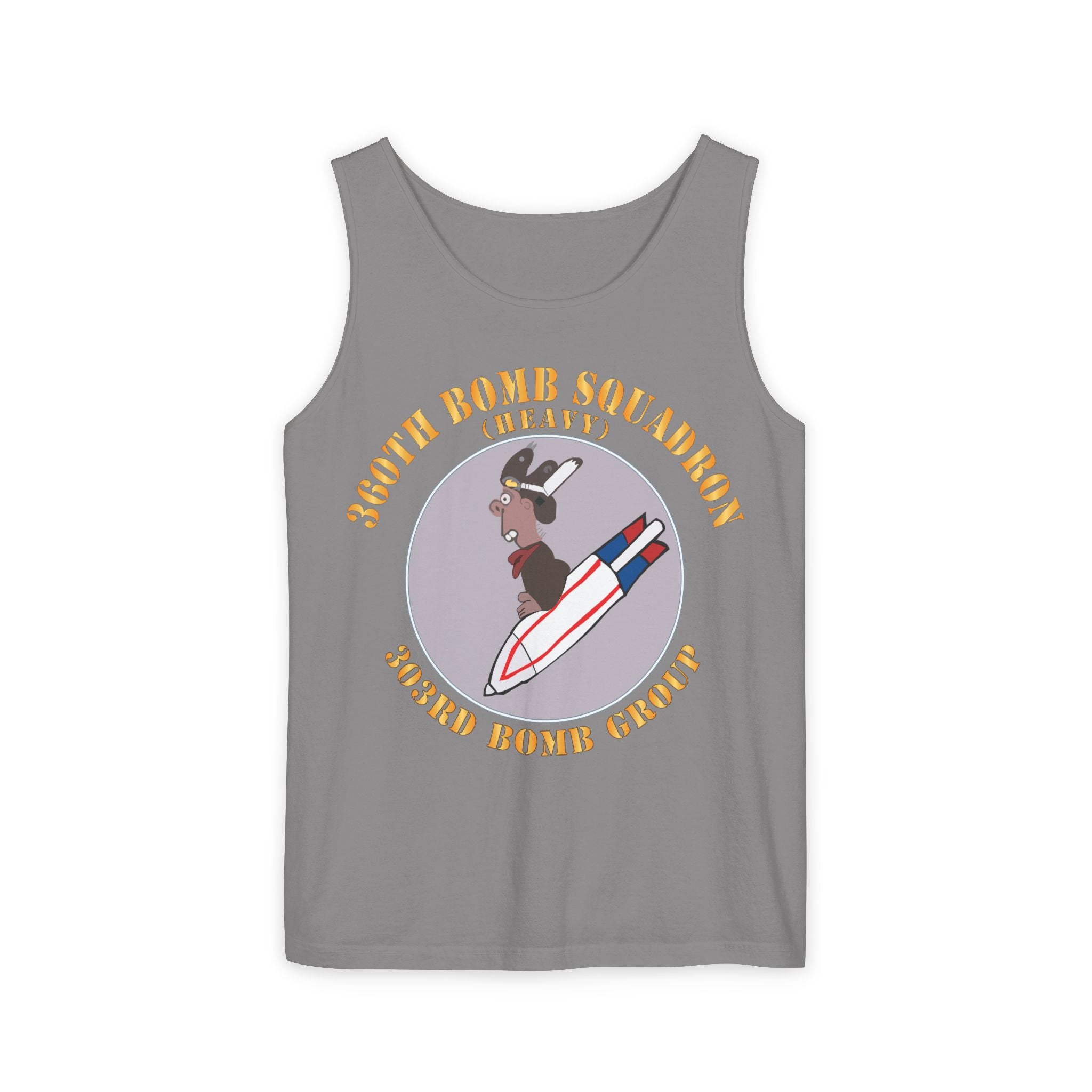 Unisex Garment-Dyed Tank Top - AAC - 360th Bomb Squadron - 303rd BG - WWII X 300