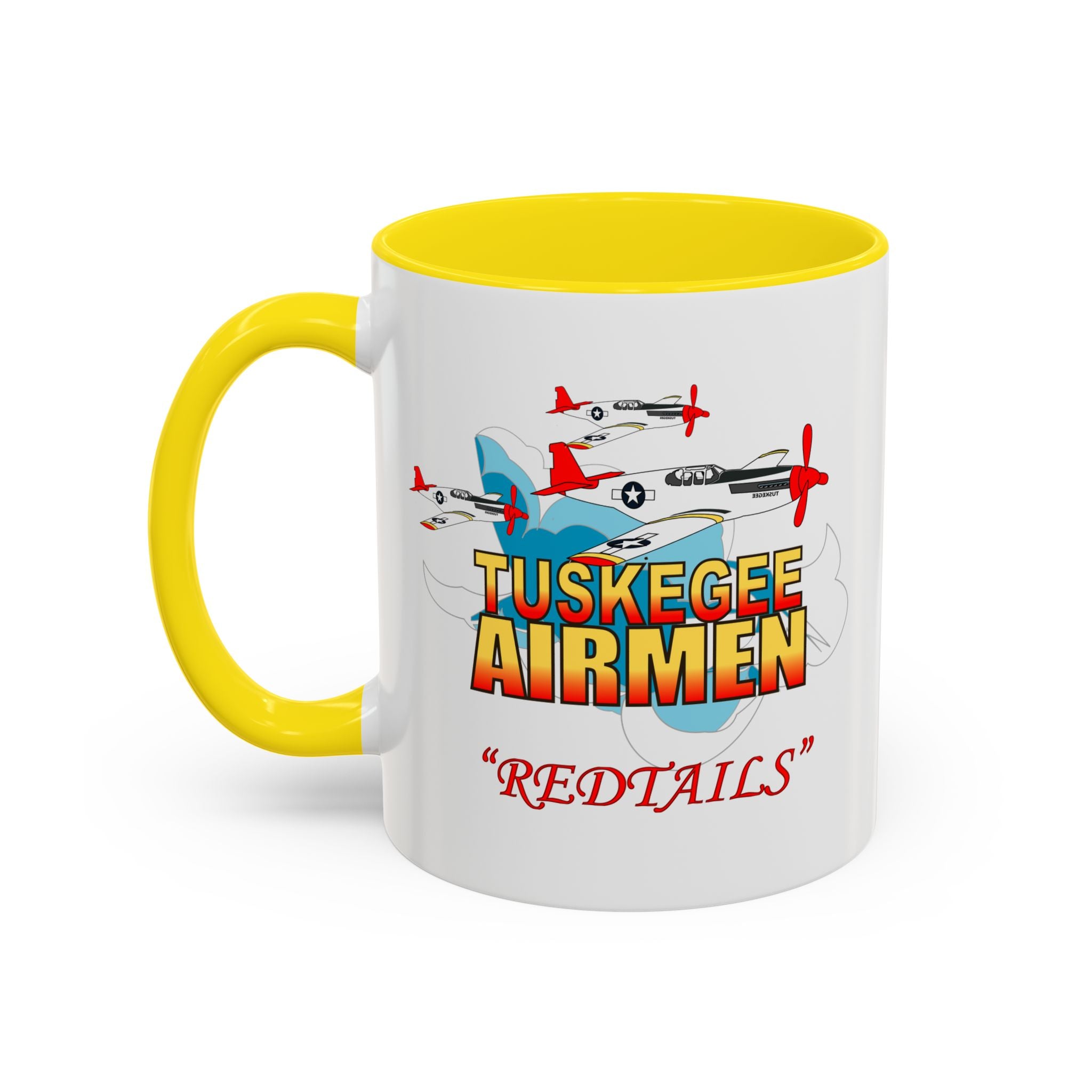 Accent Coffee Mug - Army Air Corp - Tuskegee Airmen - Redtails - 3AC - X 300