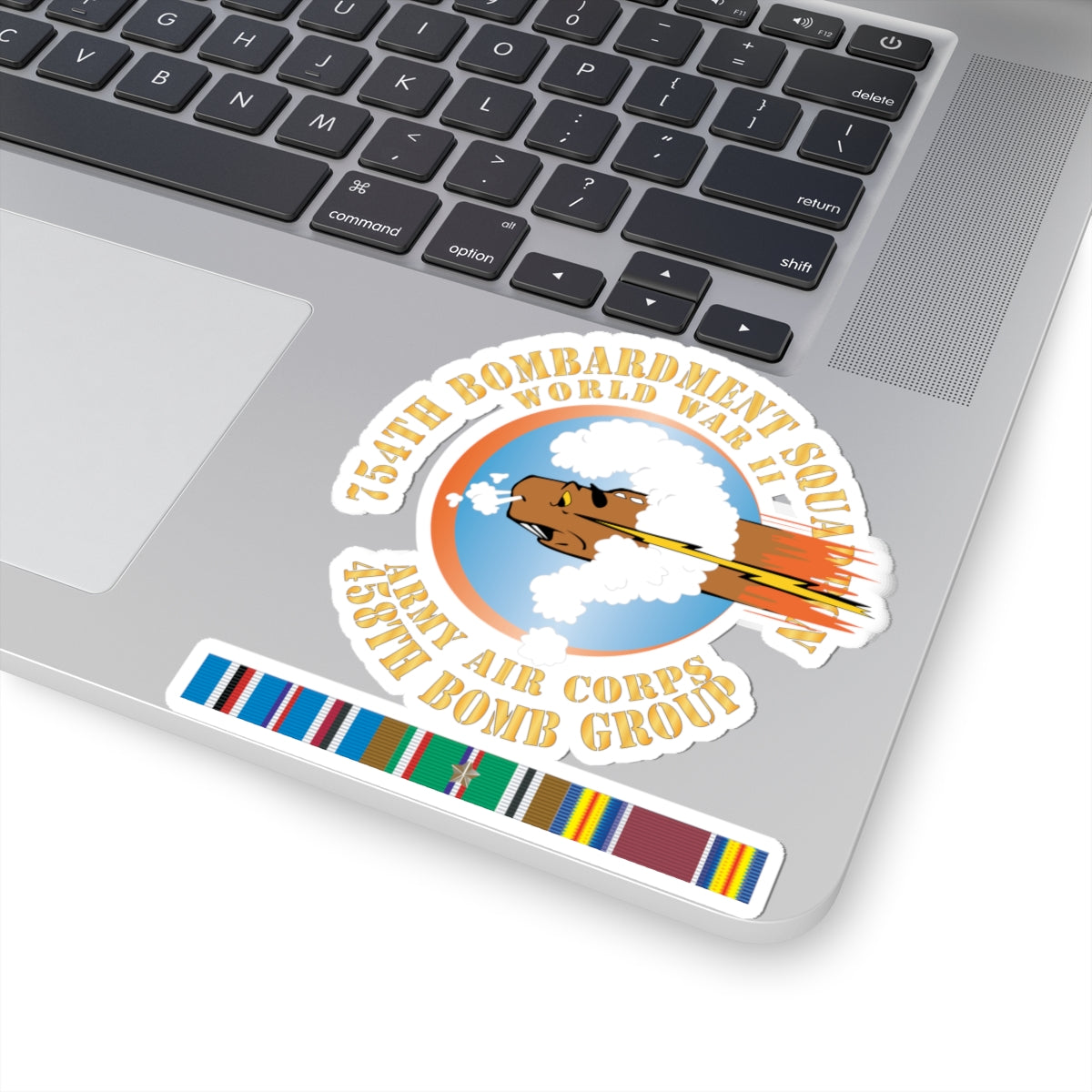 Kiss-Cut Stickers - AAC - 754th Bombardment Squadron - 458th Bomb Group - WWII w EUR SVC X 300