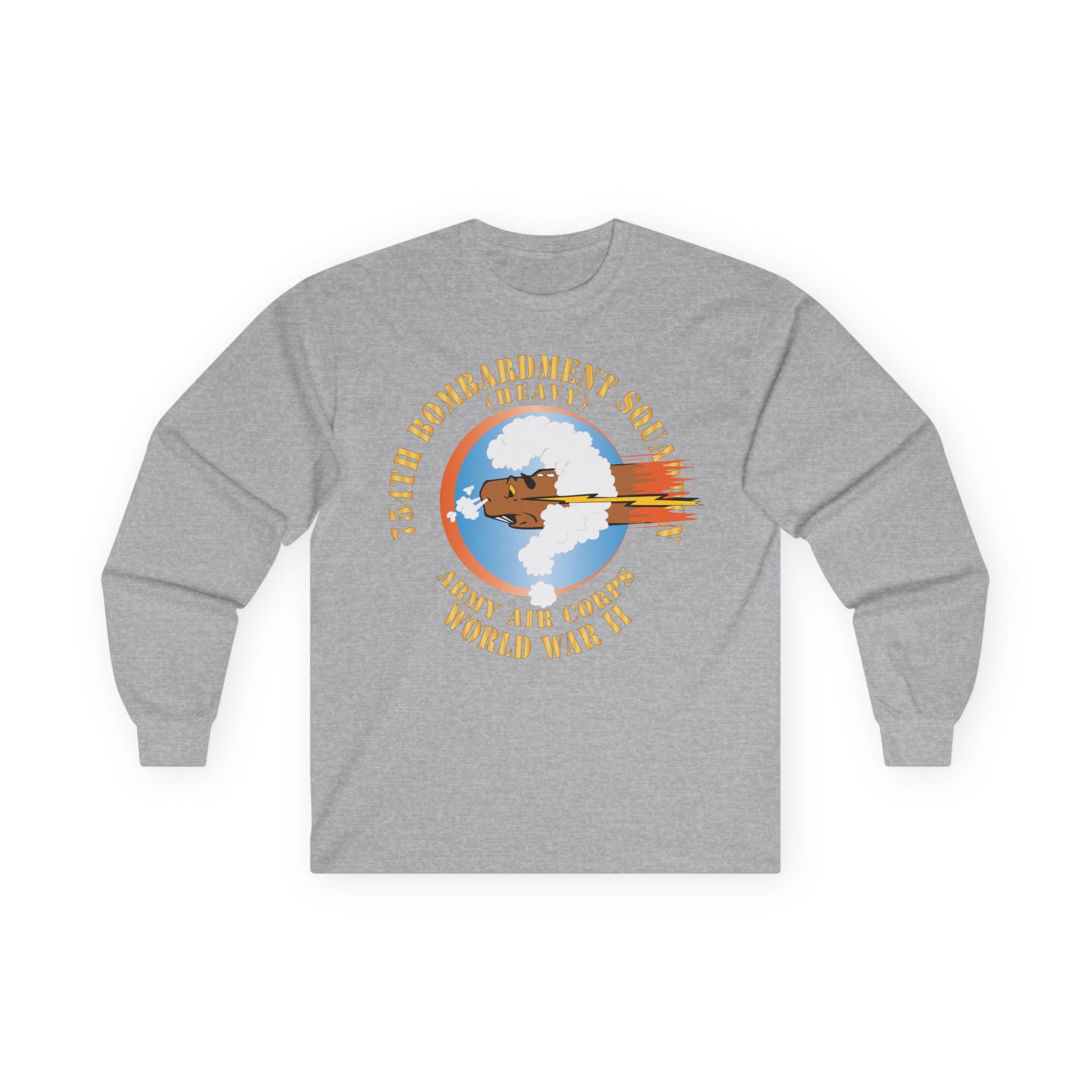 Unisex Long Sleeve Tee - AAC - 754th Bombardment Squadron - Army Air Corps - WWII X 300