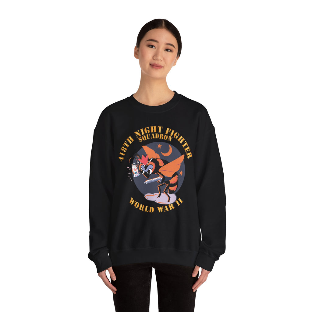 Crewneck Sweatshirt - AAC - 418th Night Fighter Squadron - WWII X 300