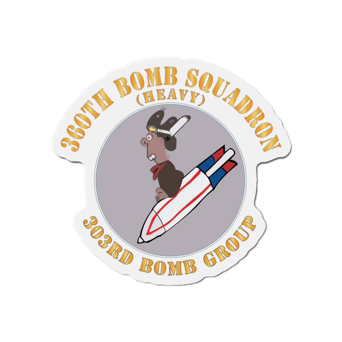 Die-Cut Magnets - AAC - 360th Bomb Squadron - 303rd BG - WWII X 300