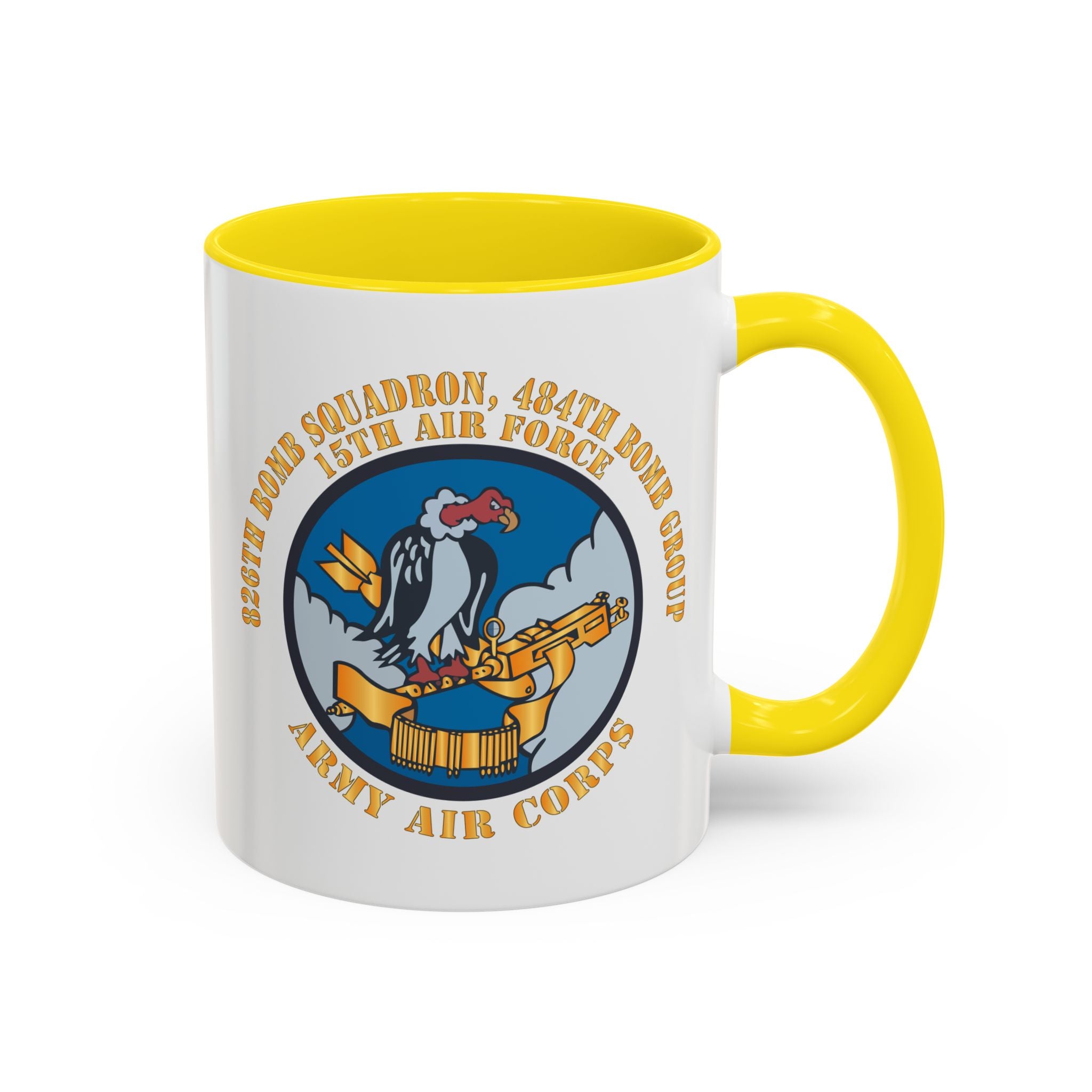 Accent Coffee Mug - AAC - 826th Bomb Squadron, 484th Bomb Group - 15th AAF X 300
