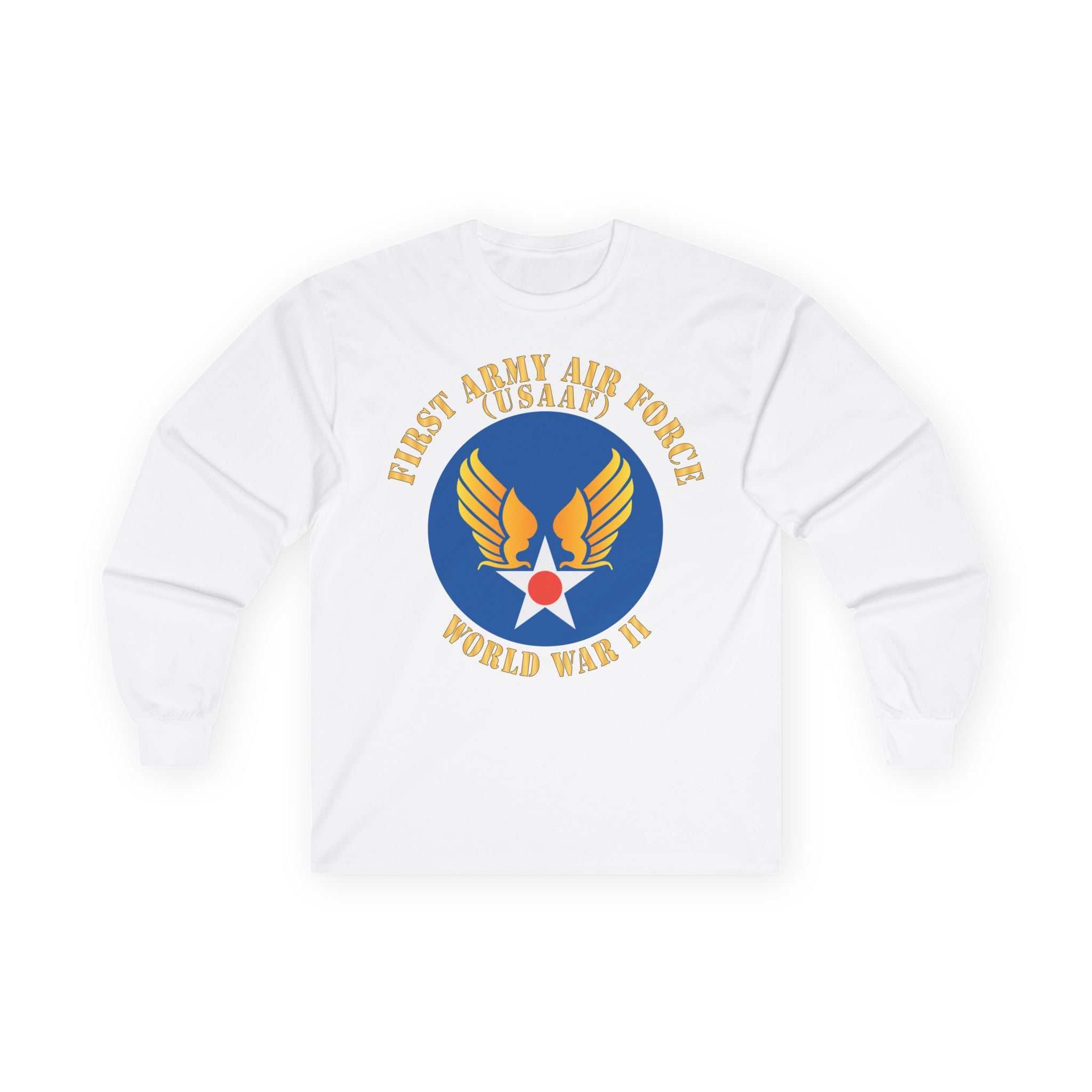Unisex Long Sleeve Tee - SSI - AAC - 1st Army Air Force - WWII - USAAF x 300