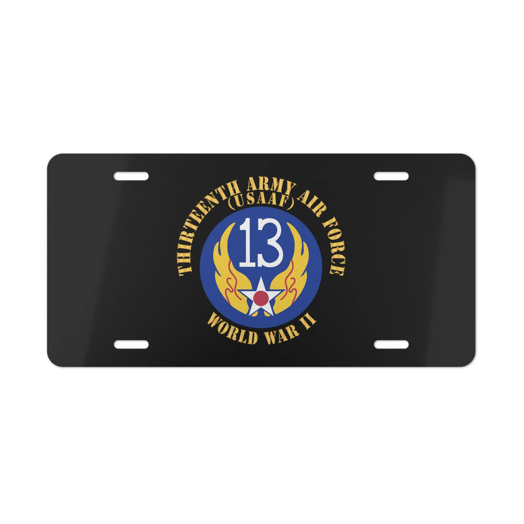 License Plate - AAC - SSI - 13th Air Force - WWII - USAAF x 300