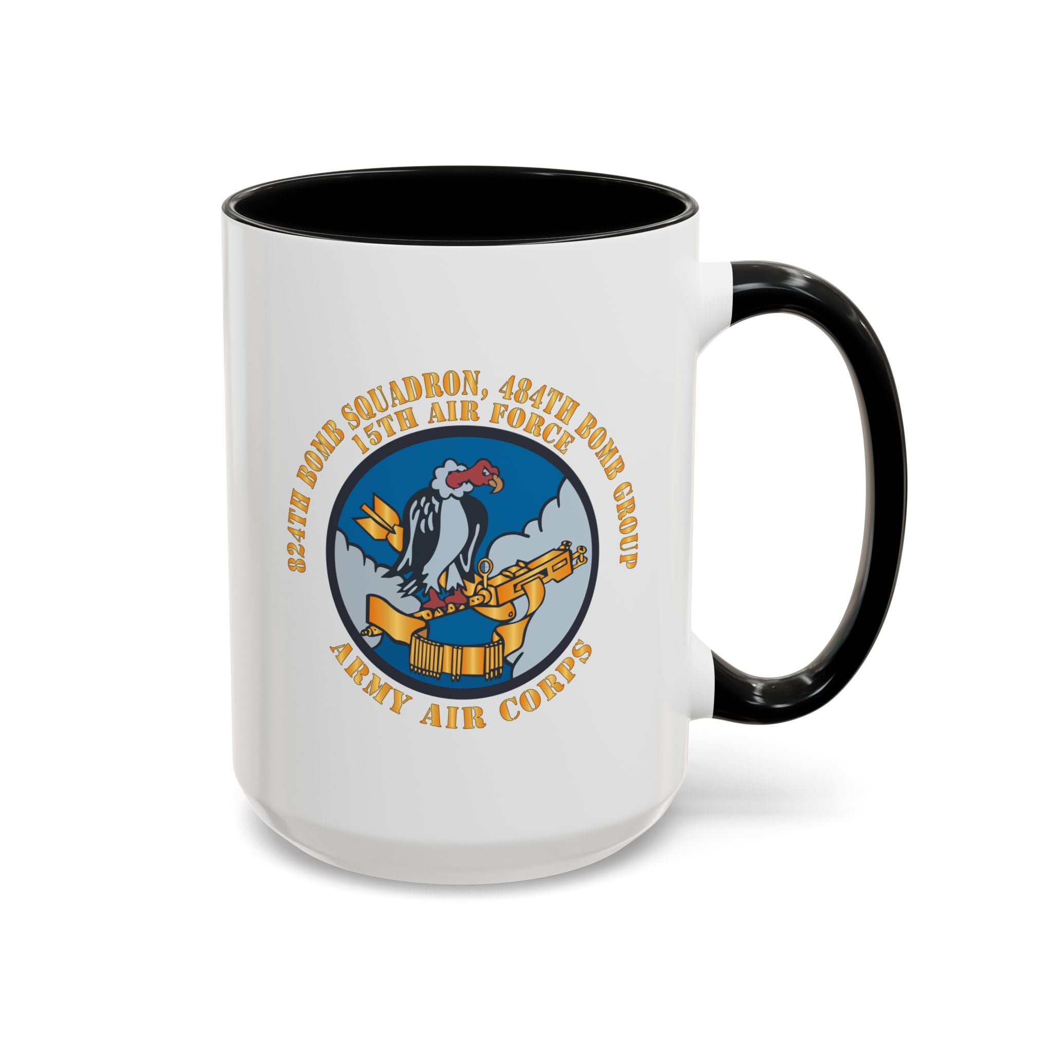 Accent Coffee Mug - AAC - 824th Bomb Squadron, 484th Bomb Group - 15th AAF X 300