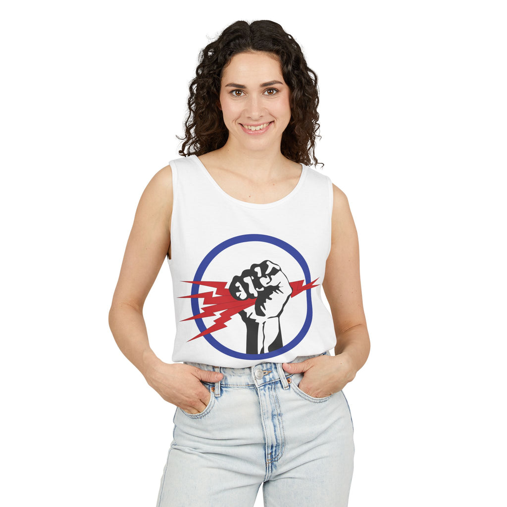 Unisex Garment-Dyed Tank Top - AAC - 827th Bomb Squadron, 484th Bomb Group - 15th AAF wo Txt X 300