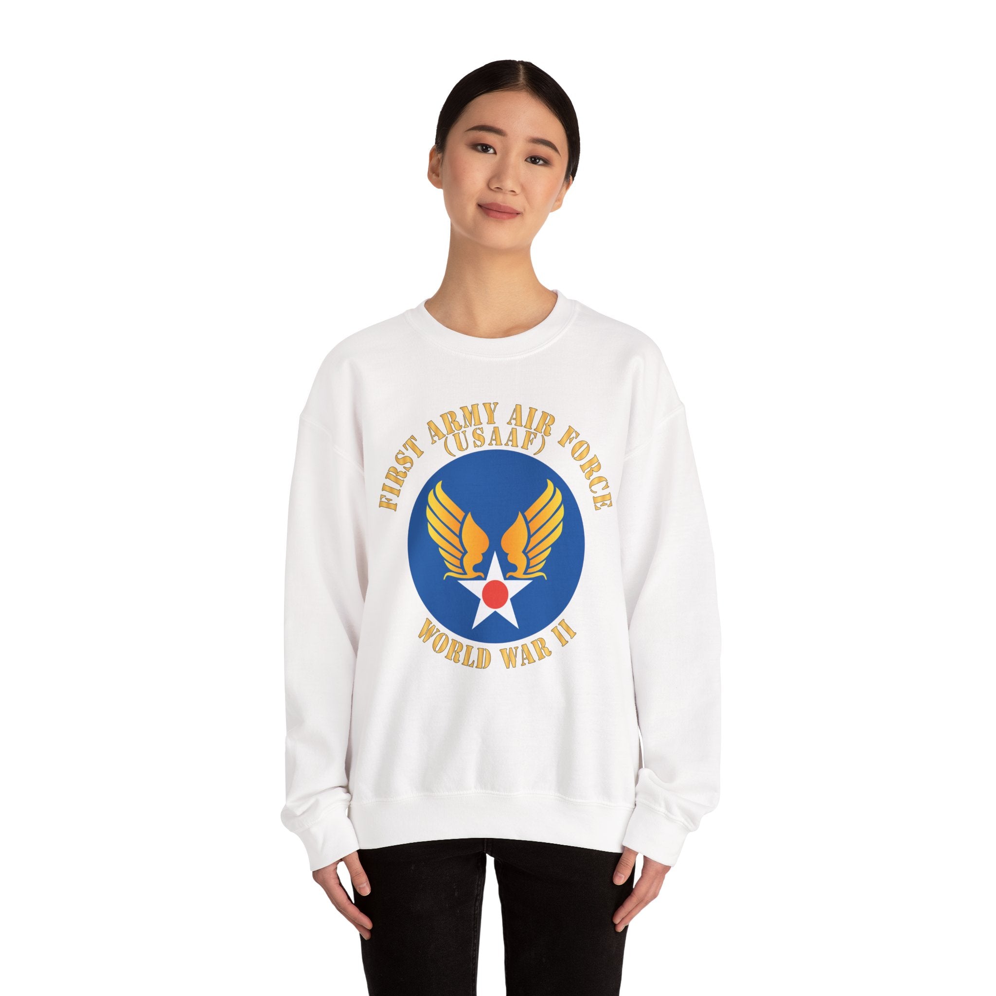Crewneck Sweatshirt - SSI - AAC - 1st Army Air Force - WWII - USAAF x 300