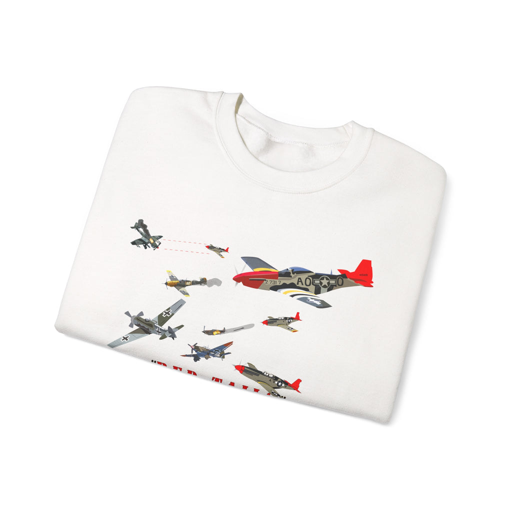Crewneck Sweatshirt - Army - AAC - 332nd Fighter Group - Red Tails - At War