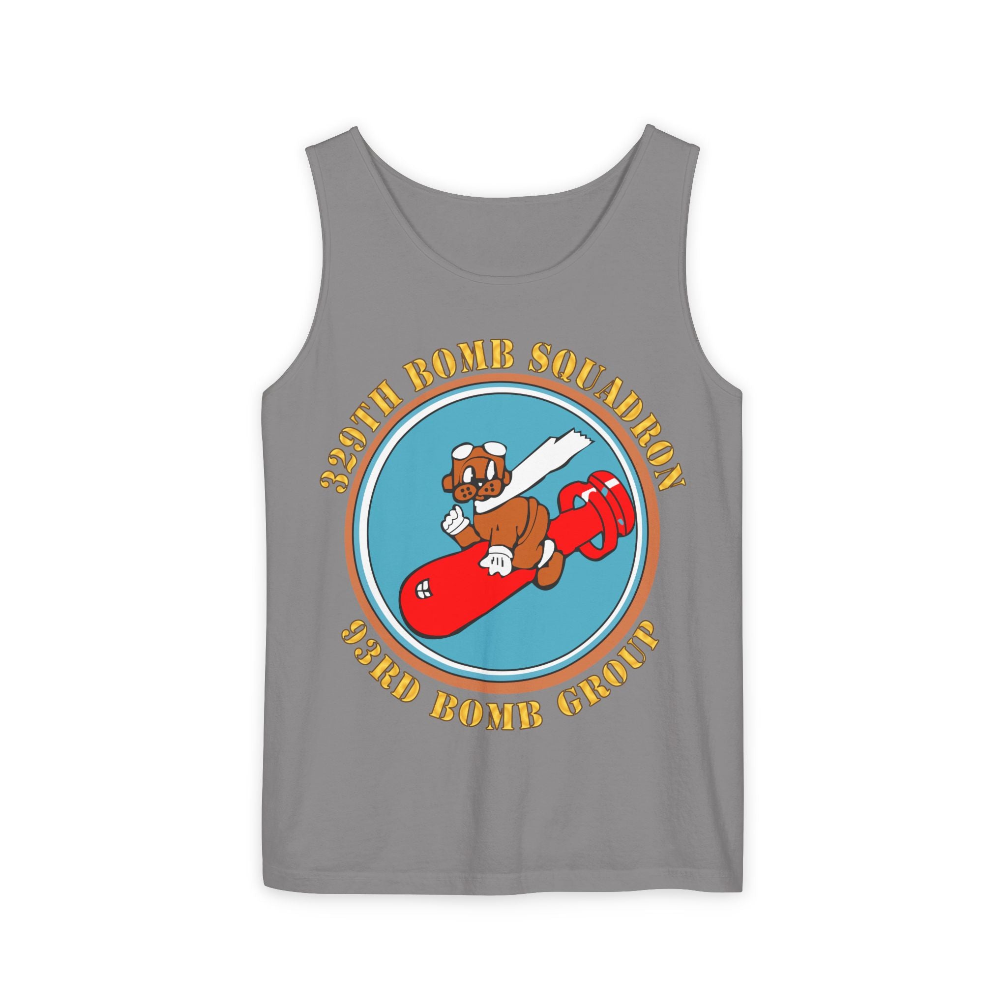 Unisex Garment-Dyed Tank Top - AAC - 329th Bomb Squadron,93rd Bomb Group - WWII - USAAF