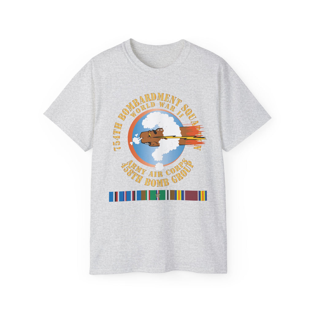 Unisex Ultra Cotton Tee - AAC - 754th Bombardment Squadron - 458th Bomb Group - WWII w EUR SVC X 300