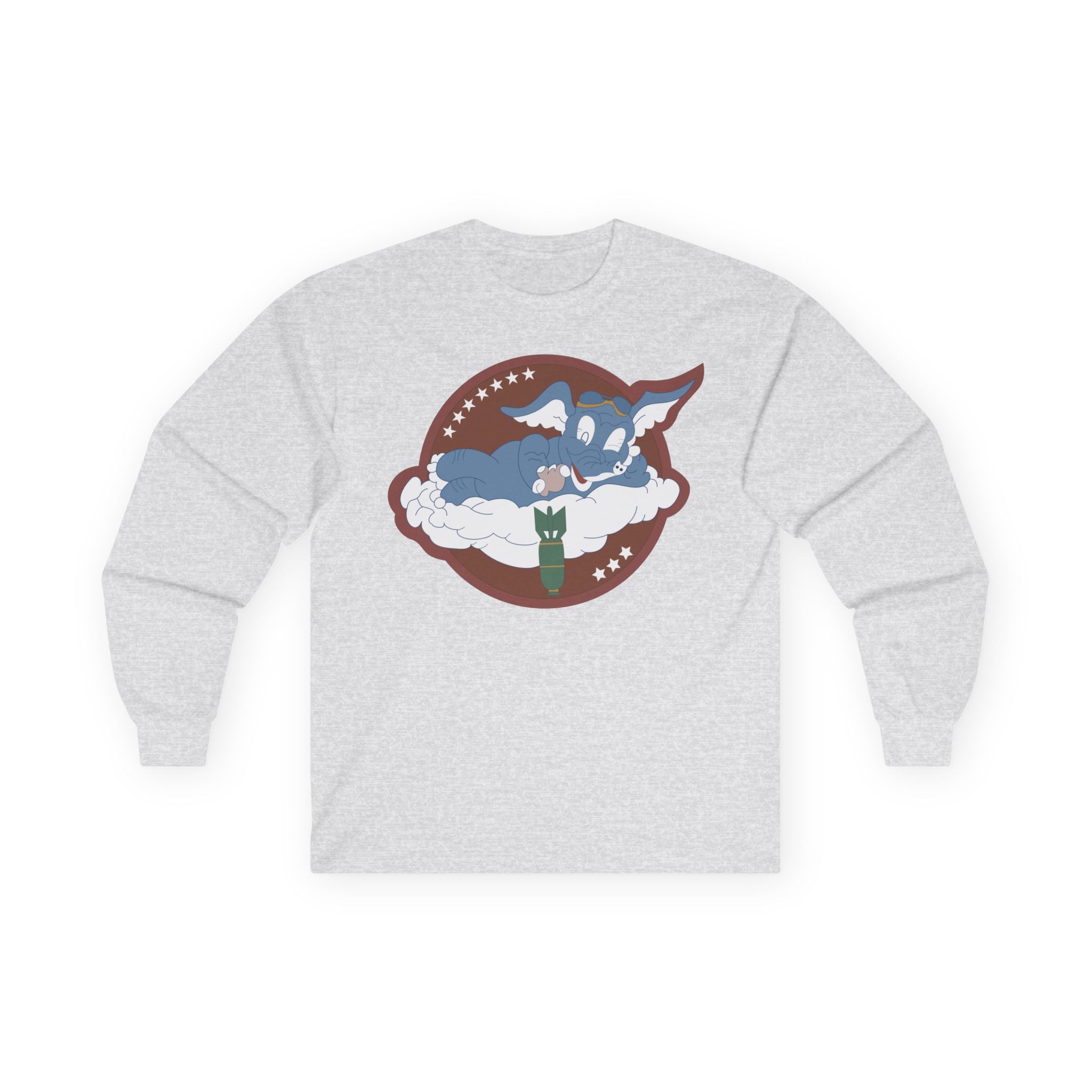 Unisex Long Sleeve Tee - AAC - 873rd Bomb Squadron, 498th Bomb Group - 20th AAF wo Txt X 300