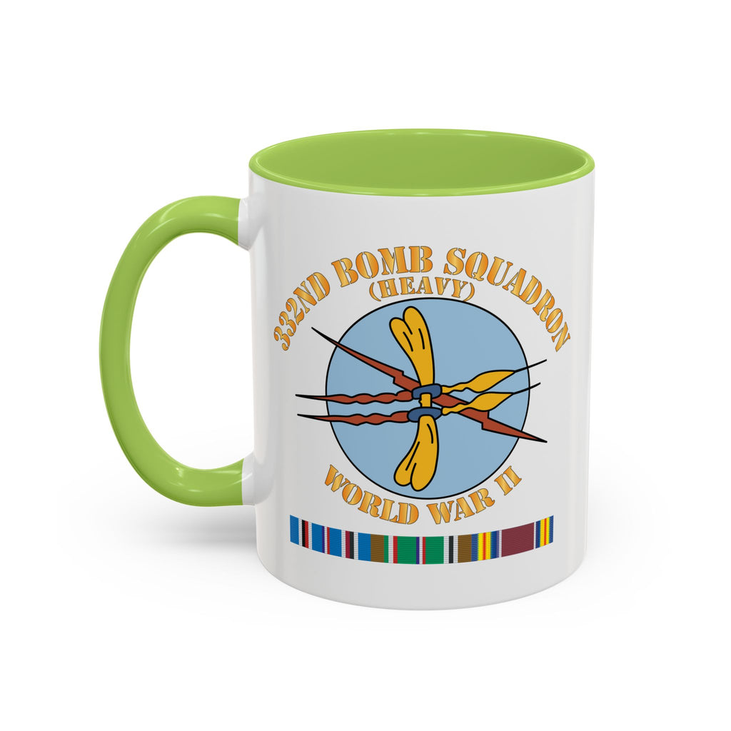 Accent Coffee Mug - AAC - 332nd Bomb Squadron WWII w SVC X 300