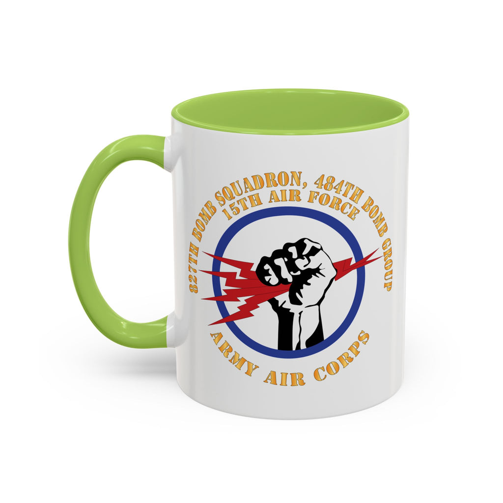 Accent Coffee Mug - AAC - 827th Bomb Squadron, 484th Bomb Group - 15th AAF X 300