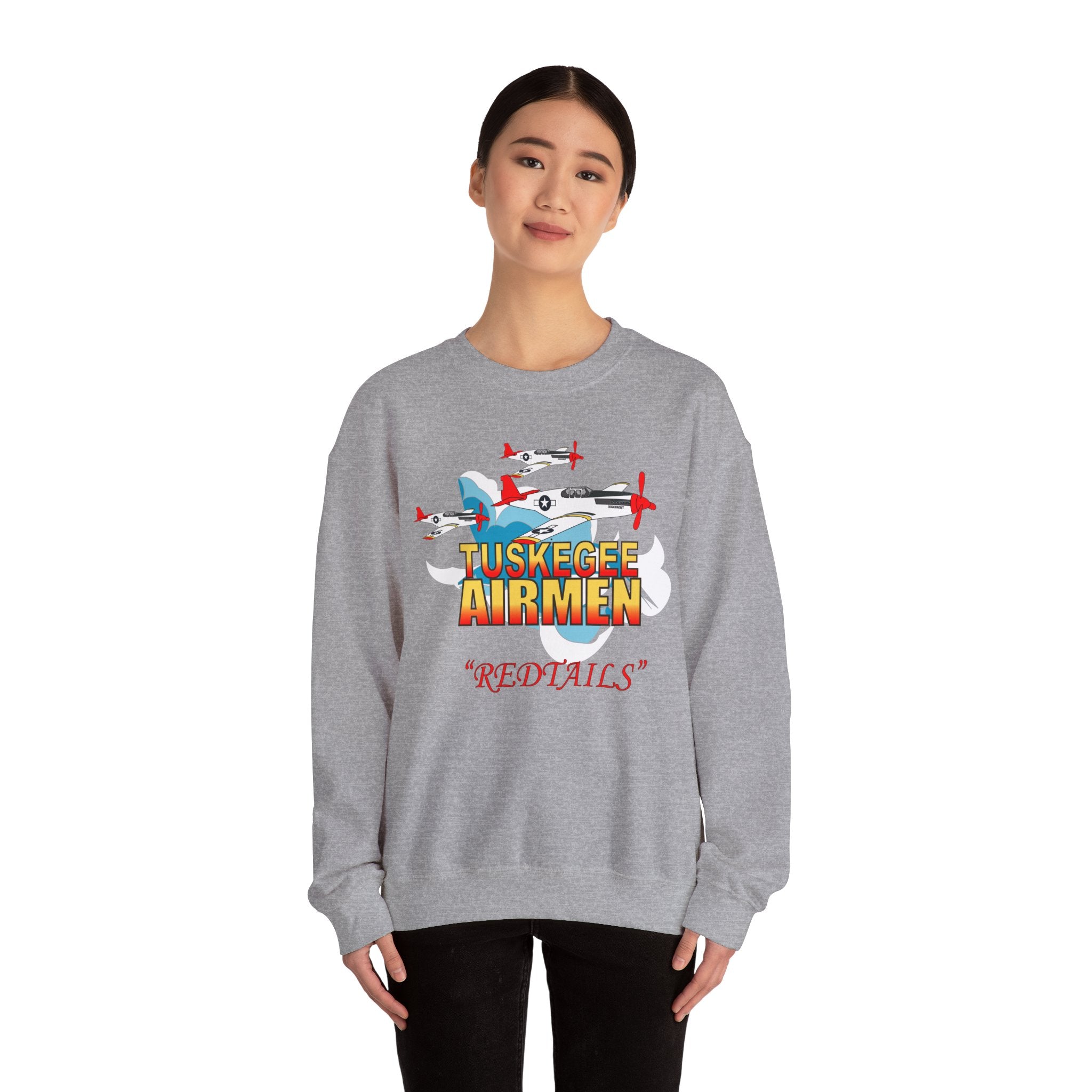 Crewneck Sweatshirt - Army Air Corp - Tuskegee Airmen - Redtails - 3AC - X 300