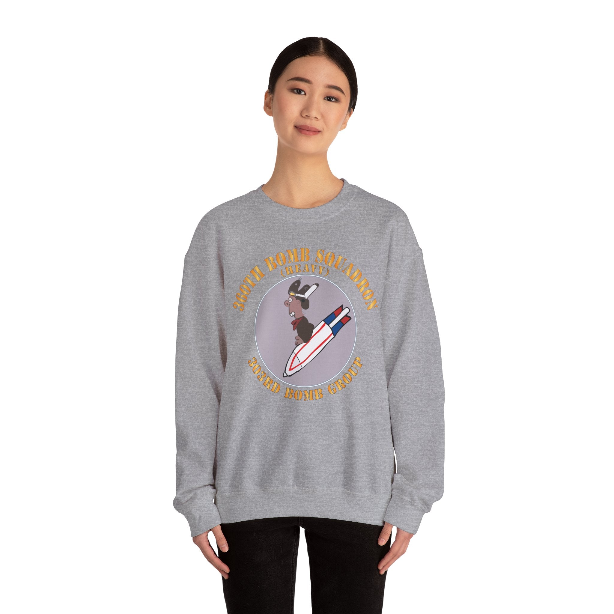Crewneck Sweatshirt - AAC - 360th Bomb Squadron - 303rd BG - WWII X 300