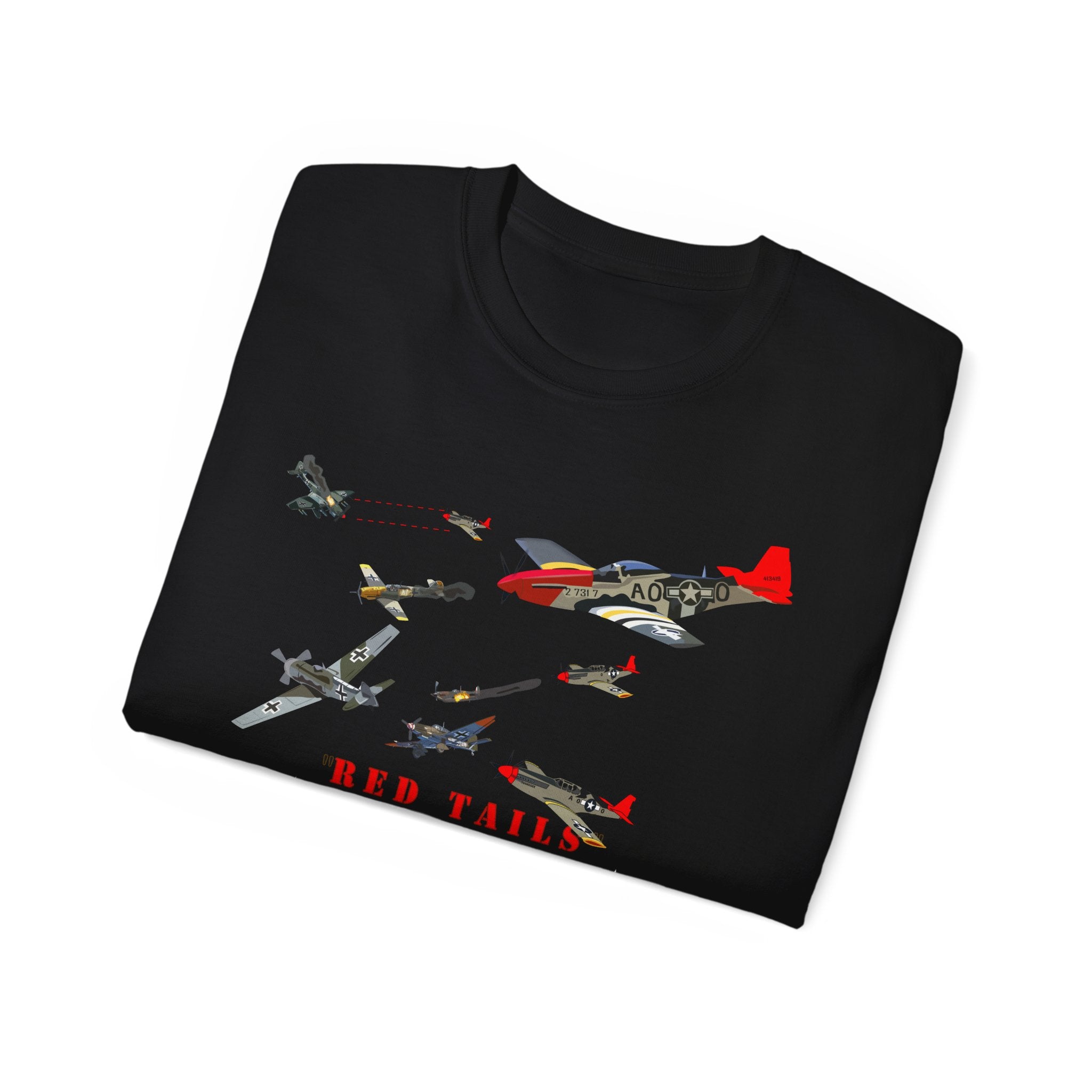 Unisex Ultra Cotton Tee - Army - AAC - 332nd Fighter Group - Red Tails - At War