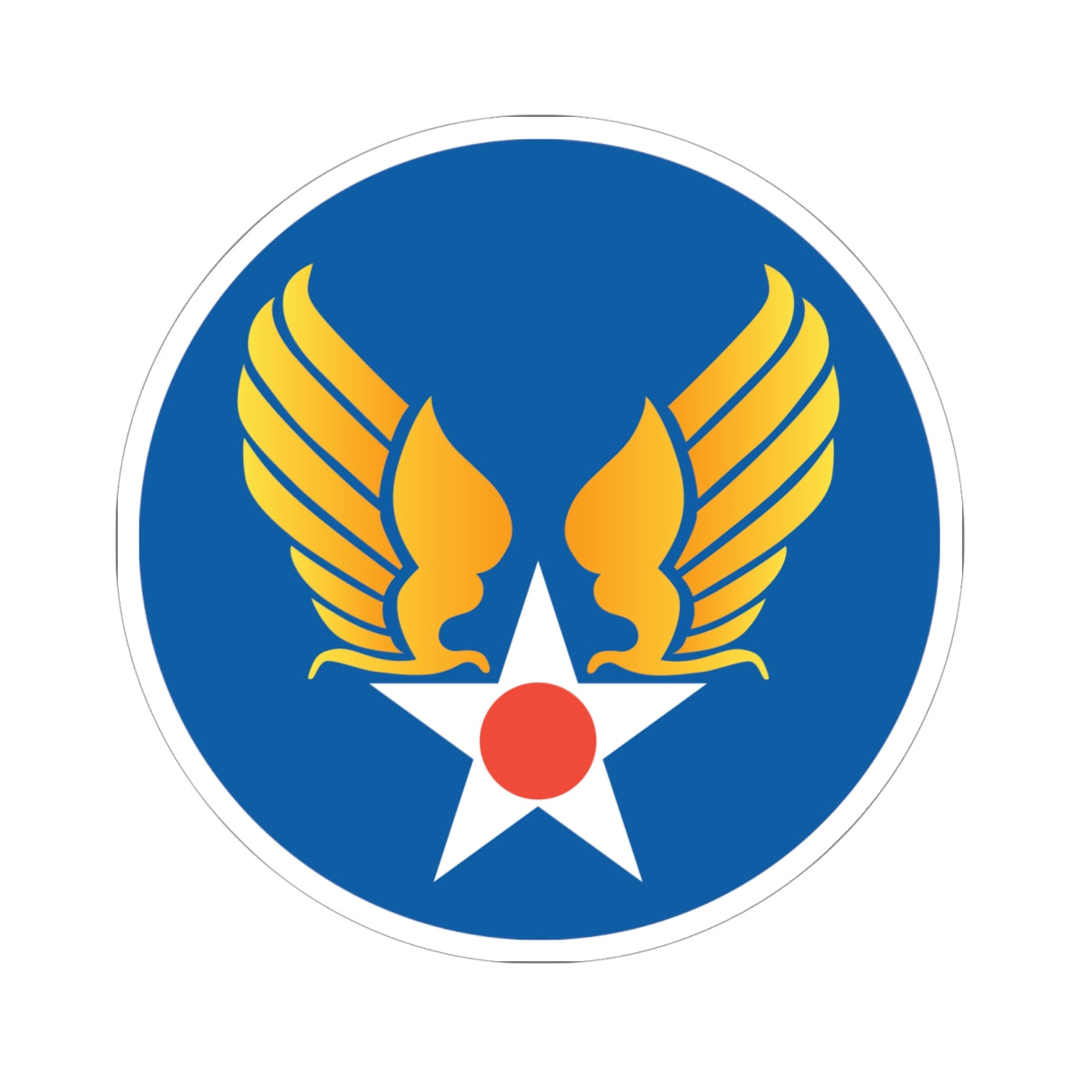 Kiss-Cut Stickers - SSI - AAC - 1st Army Air Force wo Txt X 300