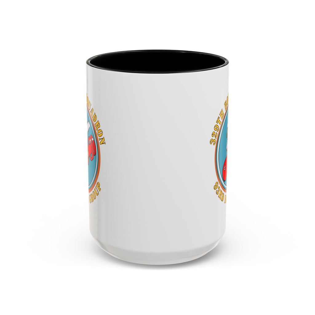 Accent Coffee Mug - AAC - 329th Bomb Squadron,93rd Bomb Group - WWII - USAAF