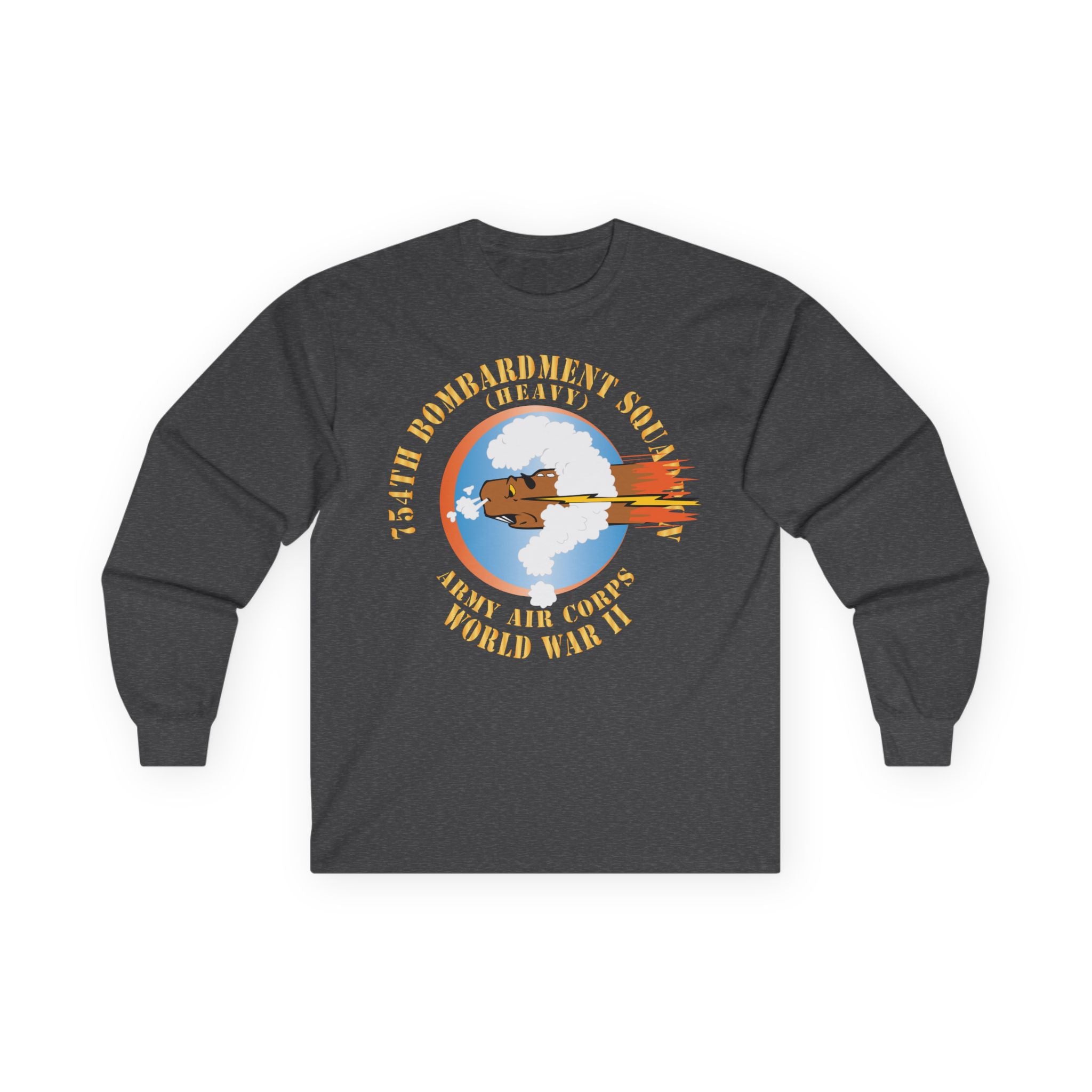 Unisex Long Sleeve Tee - AAC - 754th Bombardment Squadron - Army Air Corps - WWII X 300