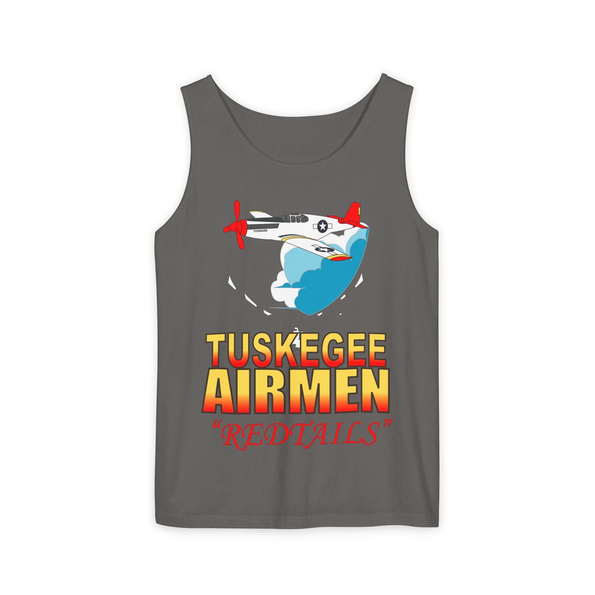 Unisex Garment-Dyed Tank Top - Army Air Corp - Tuskegee Airmen - Redtails - AC - X 300