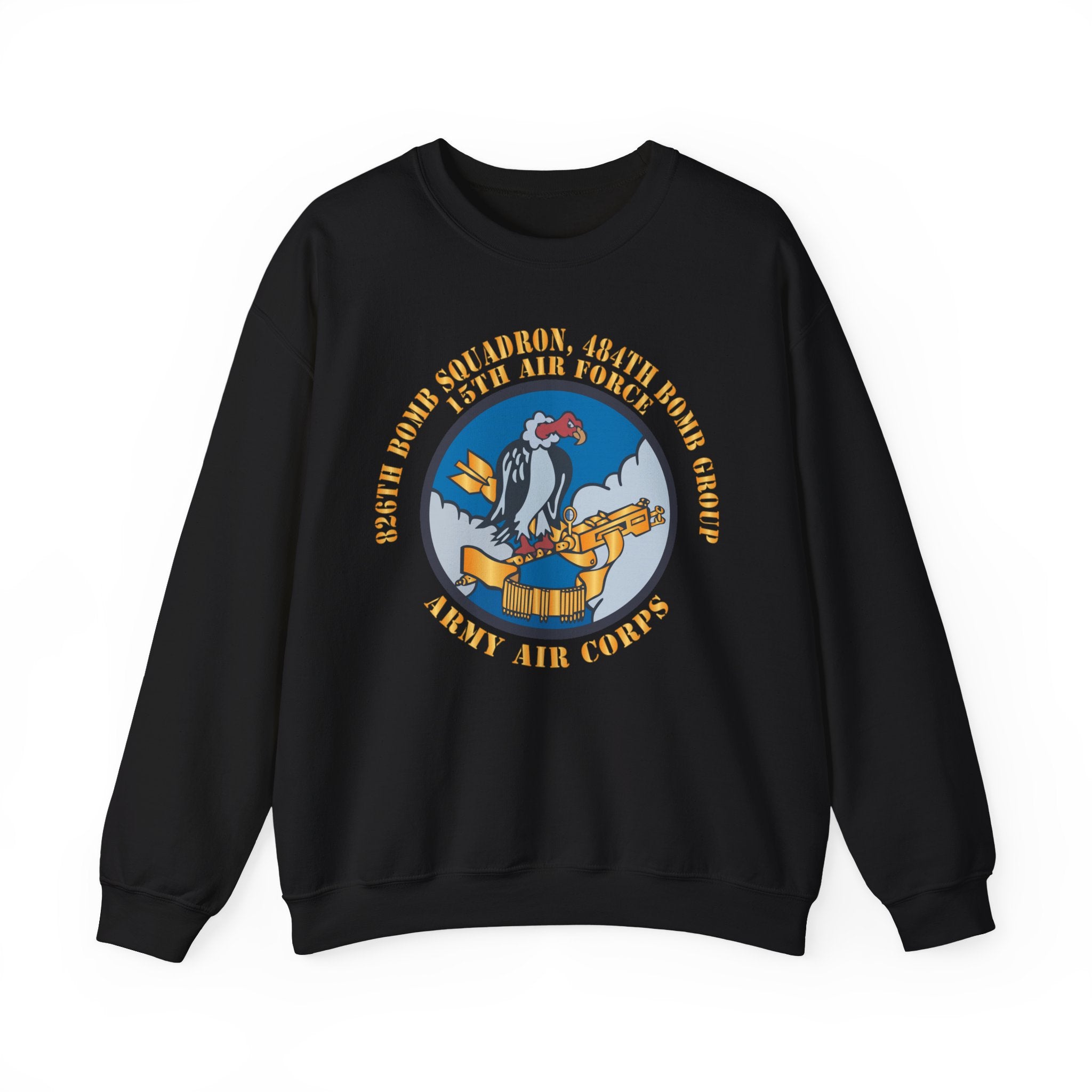 Crewneck Sweatshirt - AAC - 826th Bomb Squadron, 484th Bomb Group - 15th AAF X 300