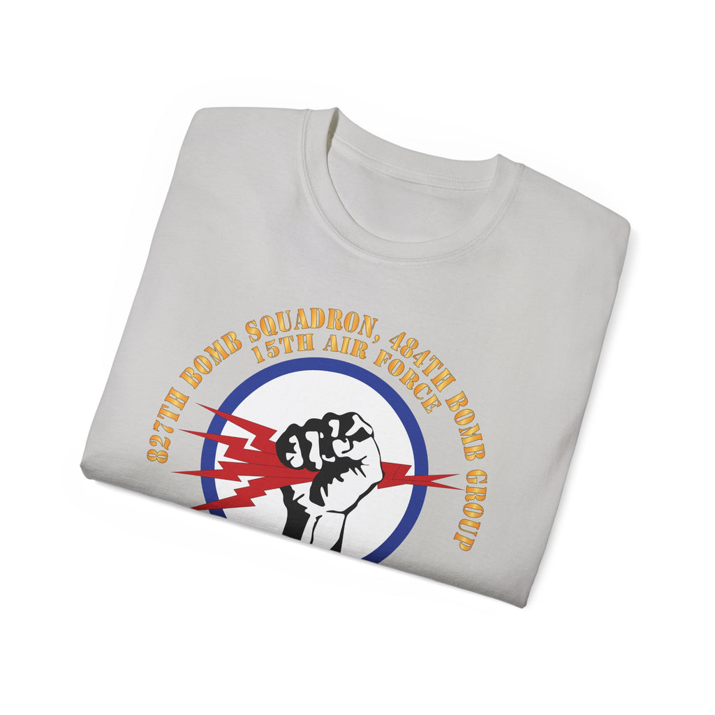 Unisex Ultra Cotton Tee - AAC - 827th Bomb Squadron, 484th Bomb Group - 15th AAF X 300