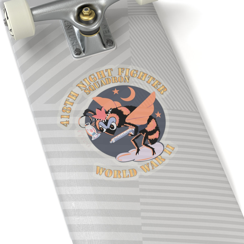 Kiss-Cut Stickers - AAC - 418th Night Fighter Squadron - WWII X 300