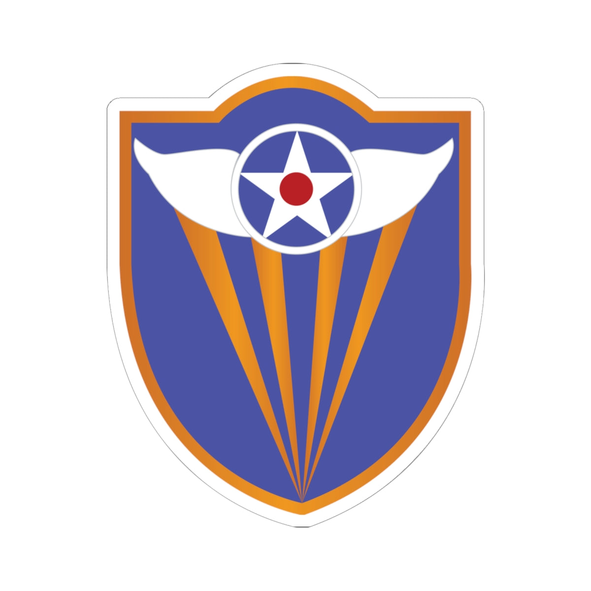 Kiss-Cut Stickers - AAC - SSI - 4th Air Force wo Txt X 300