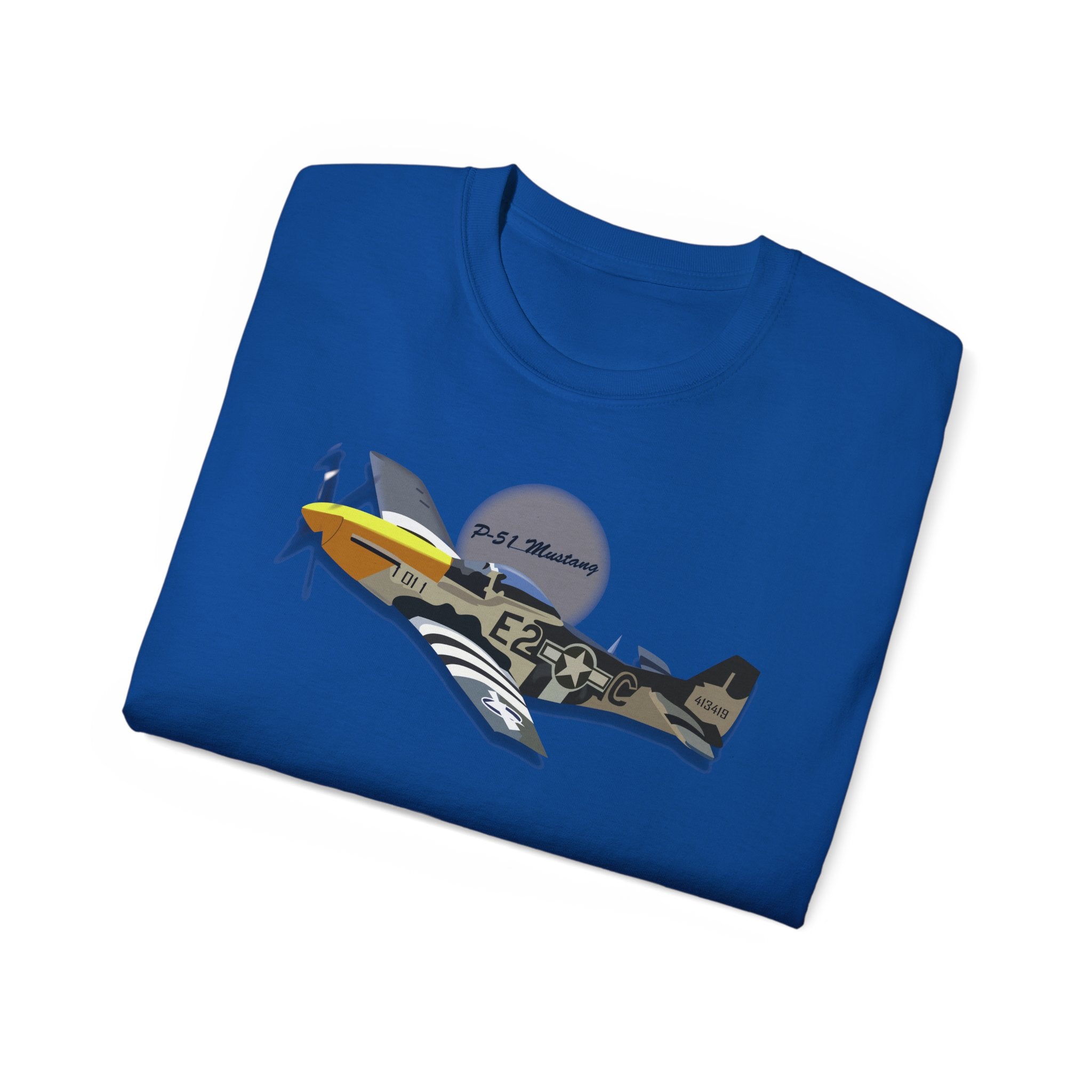 Unisex Ultra Cotton Tee - Army Air Corps P-51 Mustang wo AAC X 300