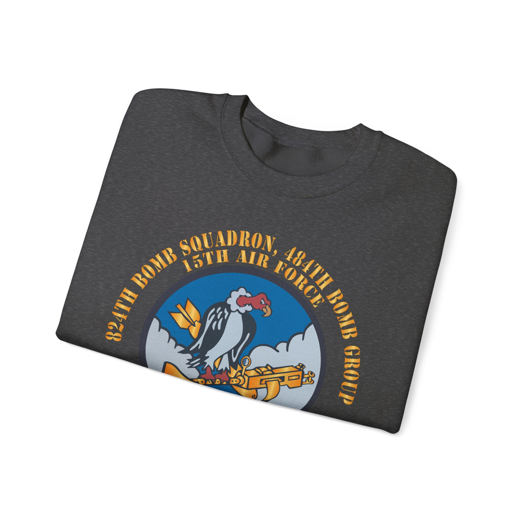Crewneck Sweatshirt - AAC - 824th Bomb Squadron, 484th Bomb Group - 15th AAF X 300