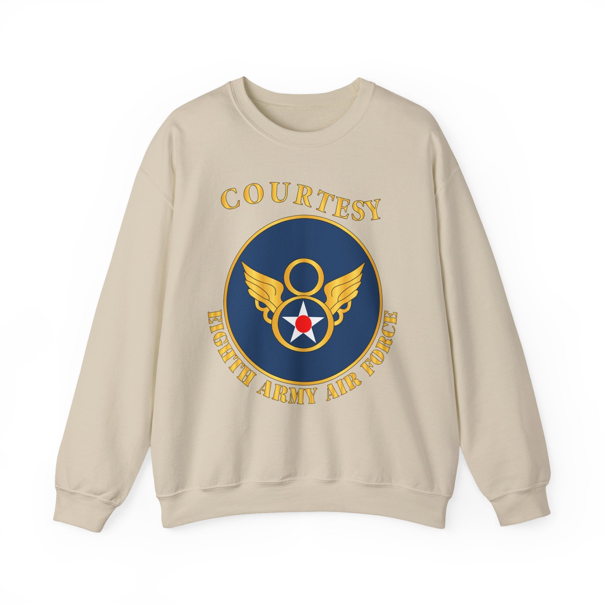 Crewneck Sweatshirt - AAC - 8th Air Force - WWII - Courtesy 8 AAF x 300