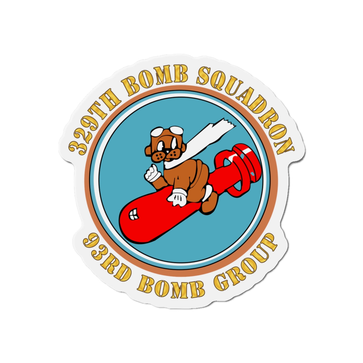 Die-Cut Magnets - AAC - 329th Bomb Squadron,93rd Bomb Group - WWII - USAAF