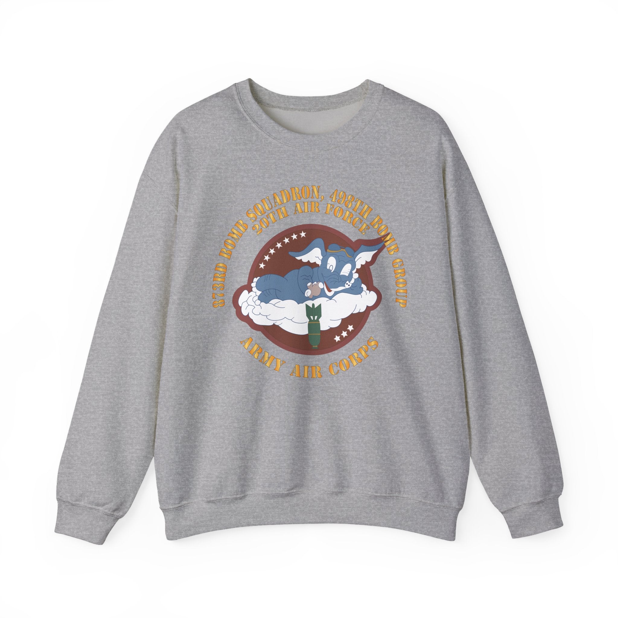 Crewneck Sweatshirt - AAC - 873rd Bomb Squadron, 498th Bomb Group - 20th AAF X 300