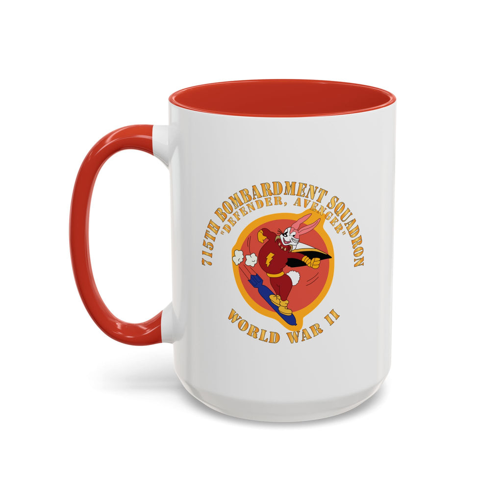 Accent Coffee Mug - ACC - 715th  Bombardment Squadron - Defender, Avenger - World War II X 300