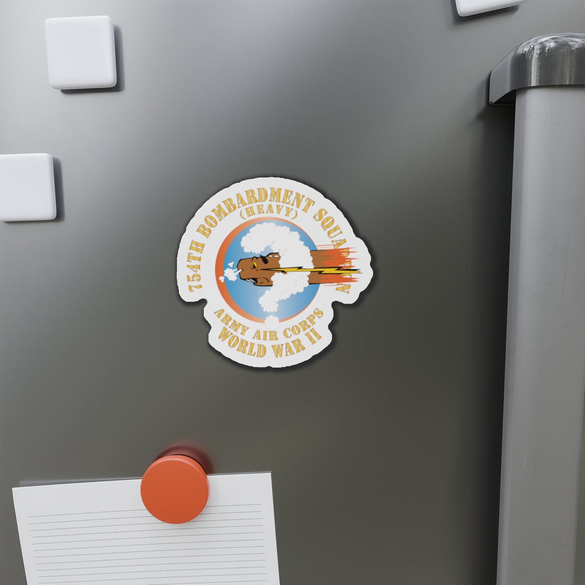 Die-Cut Magnets - AAC - 754th Bombardment Squadron - Army Air Corps - WWII X 300