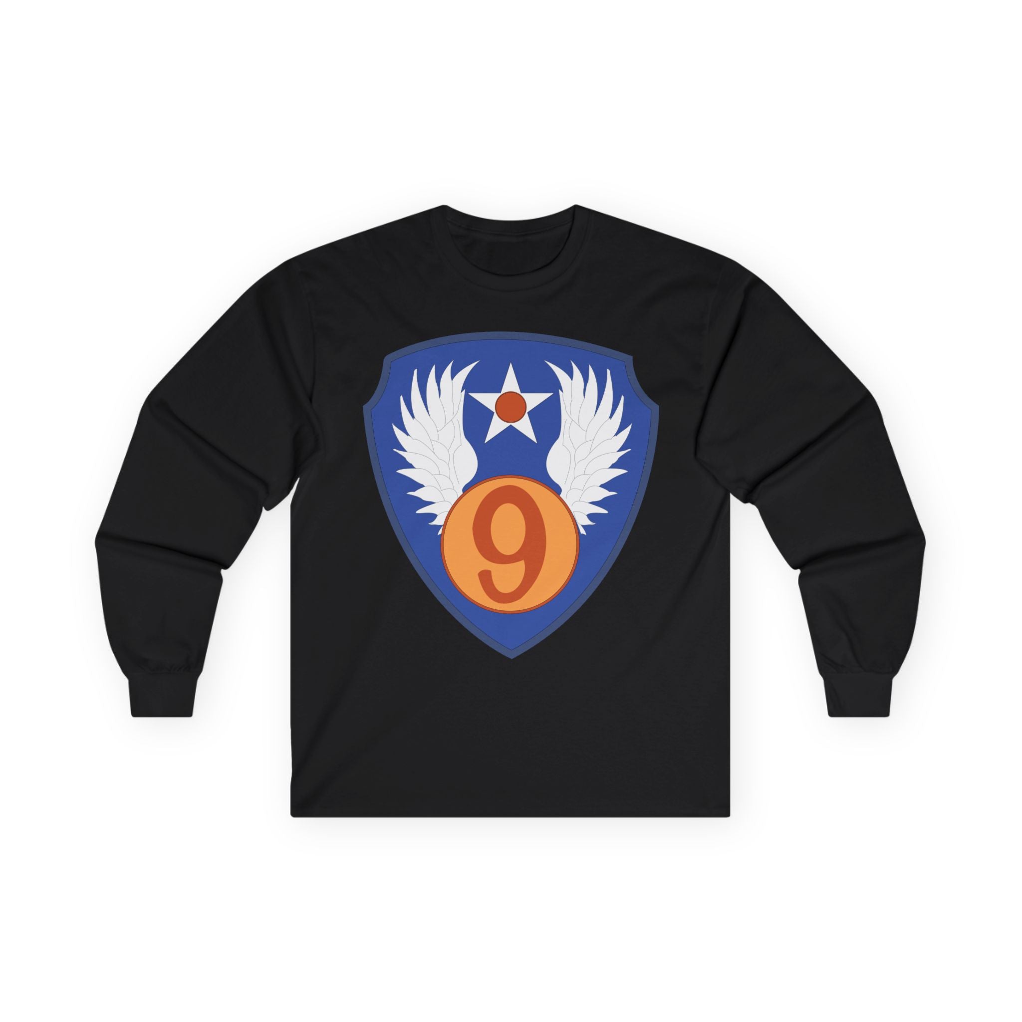 Unisex Long Sleeve Tee - AAC - SSI - 9th Air Force wo Txt X 300