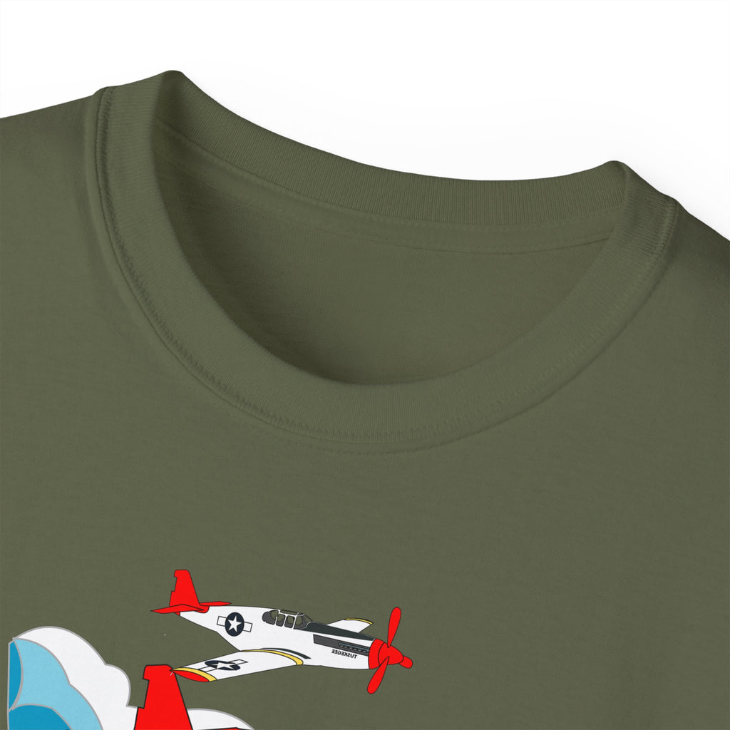 Unisex Ultra Cotton Tee - Army Air Corp - Tuskegee Airmen - Redtails - 3AC - X 300