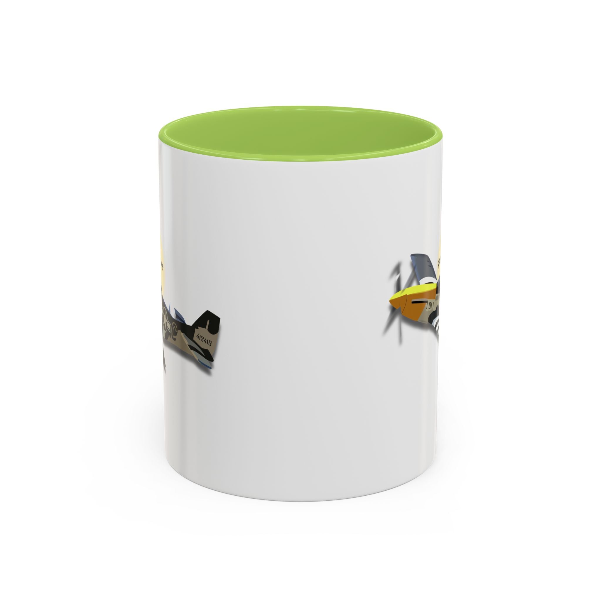 Accent Coffee Mug - Army Air Corps P-51 Mustang wo AAC X 300