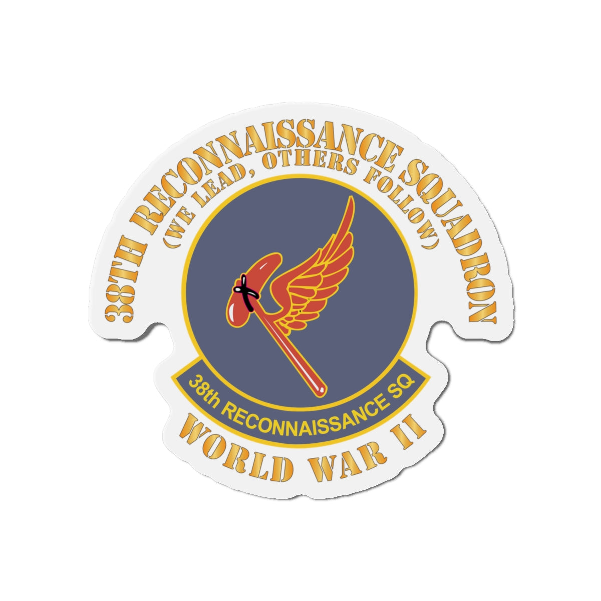 Die-Cut Magnets - AAC - 38th Reconnaissance Squadron - WWII X 300