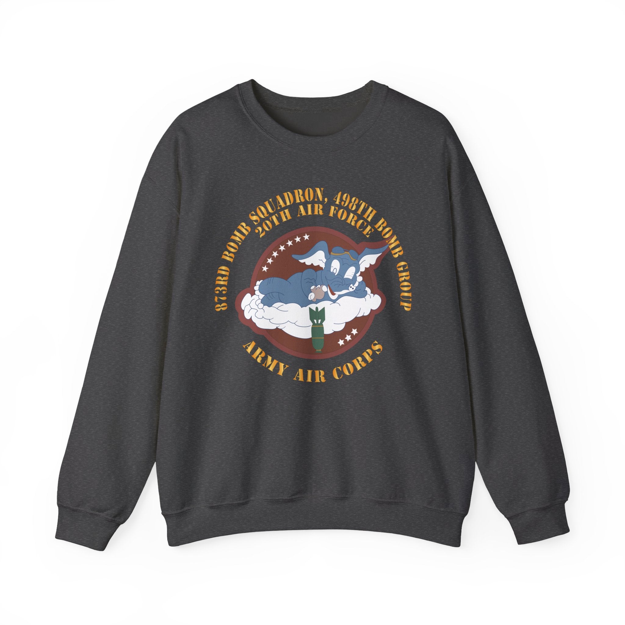 Crewneck Sweatshirt - AAC - 873rd Bomb Squadron, 498th Bomb Group - 20th AAF X 300