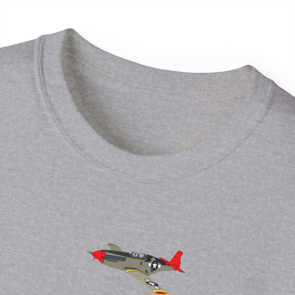 Unisex Ultra Cotton Tee - Army - AAC - 332nd Fighter Group - 12th AF - Red Tails wo Txt