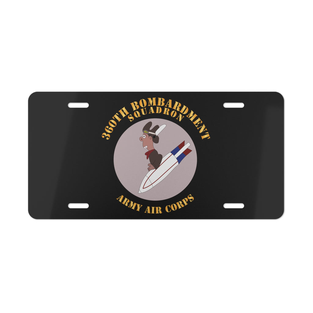 License Plate - AAC - 360th Bombardment Squadron X 300