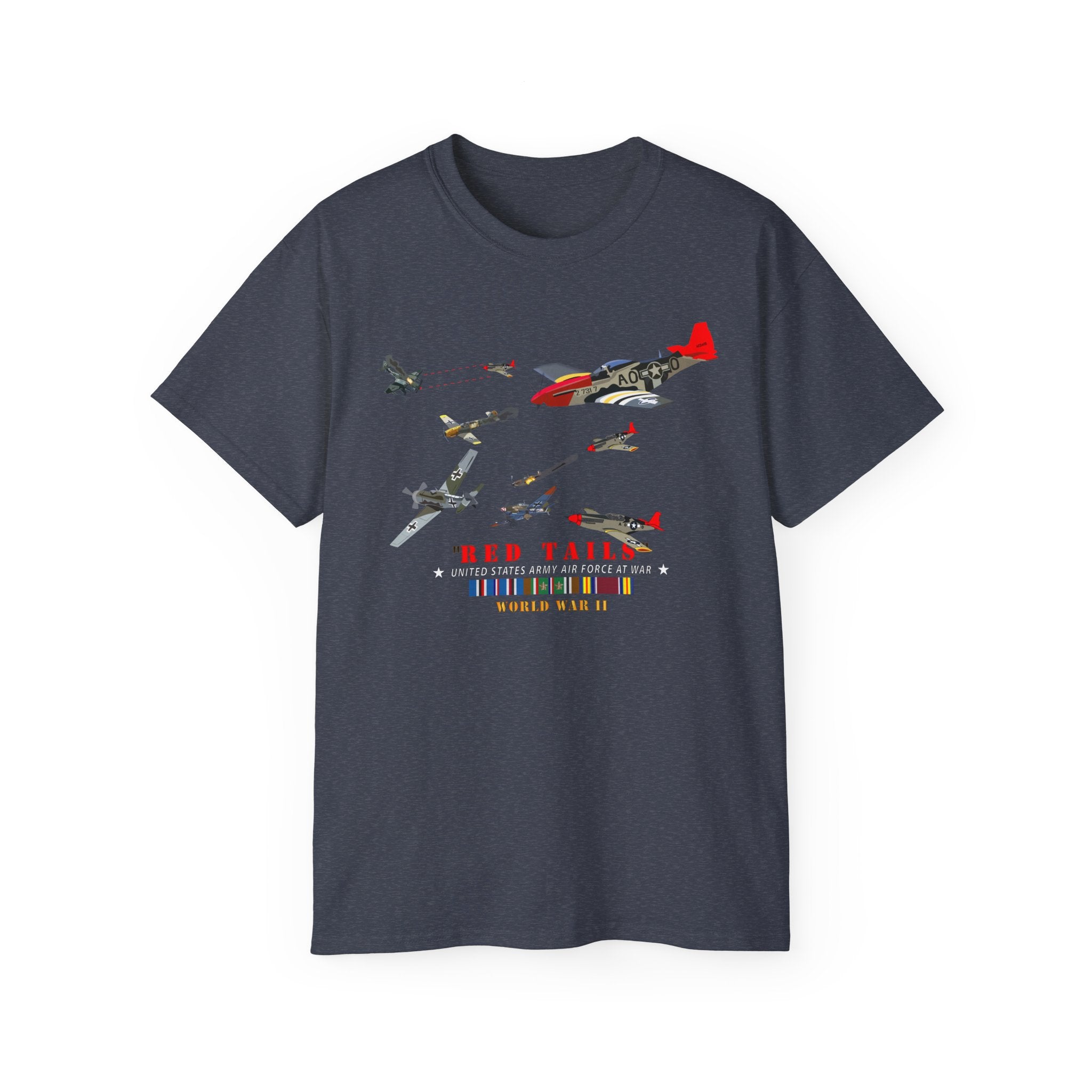 Unisex Ultra Cotton Tee - Army - AAC - 332nd Fighter Group - Red Tails - At War
