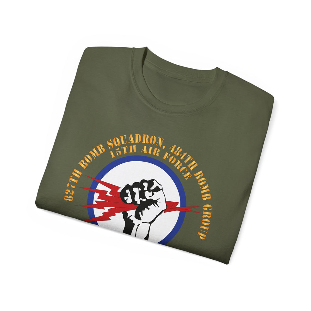 Unisex Ultra Cotton Tee - AAC - 827th Bomb Squadron, 484th Bomb Group - 15th AAF X 300