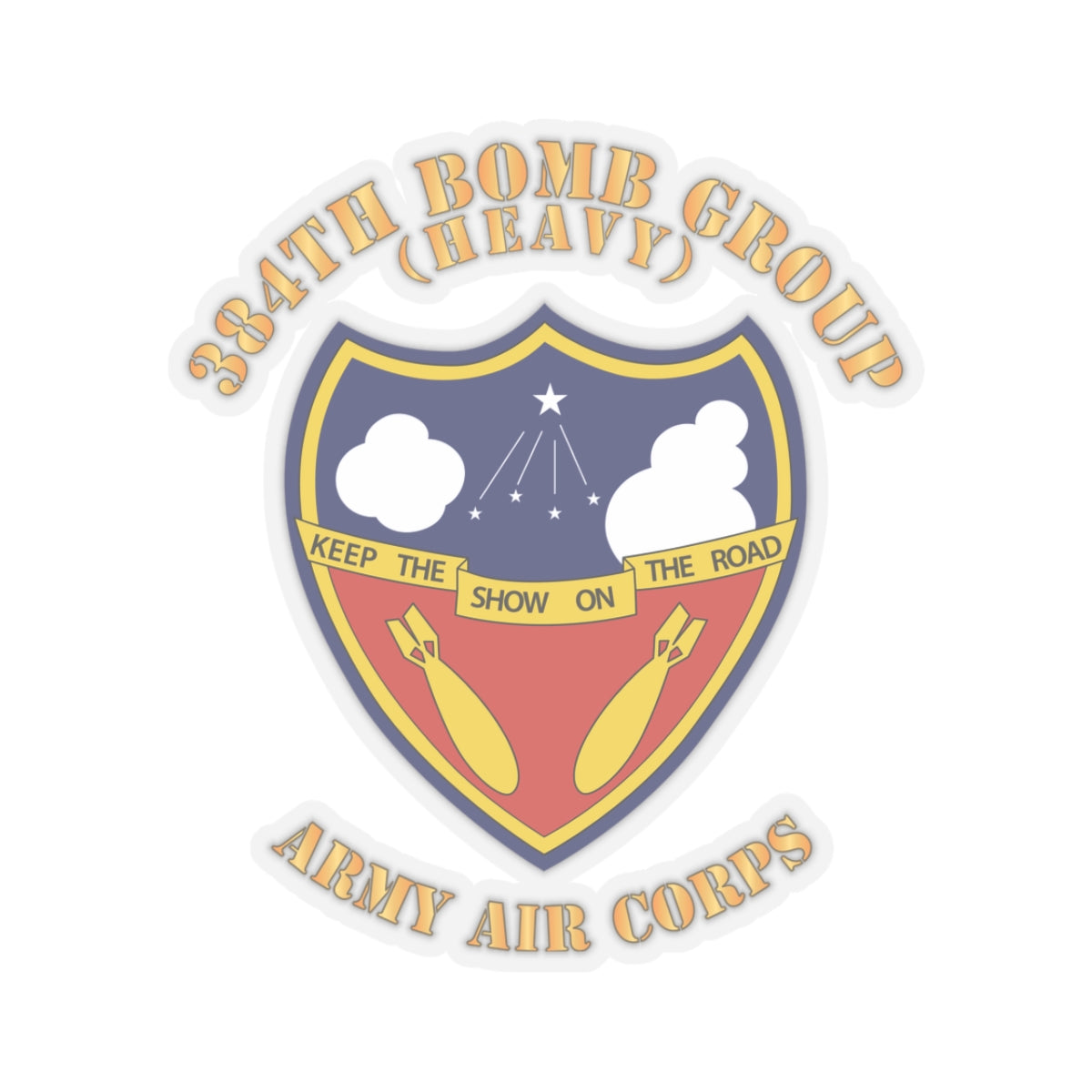 Kiss-Cut Stickers - AAC - 384th Bomb Group X 300