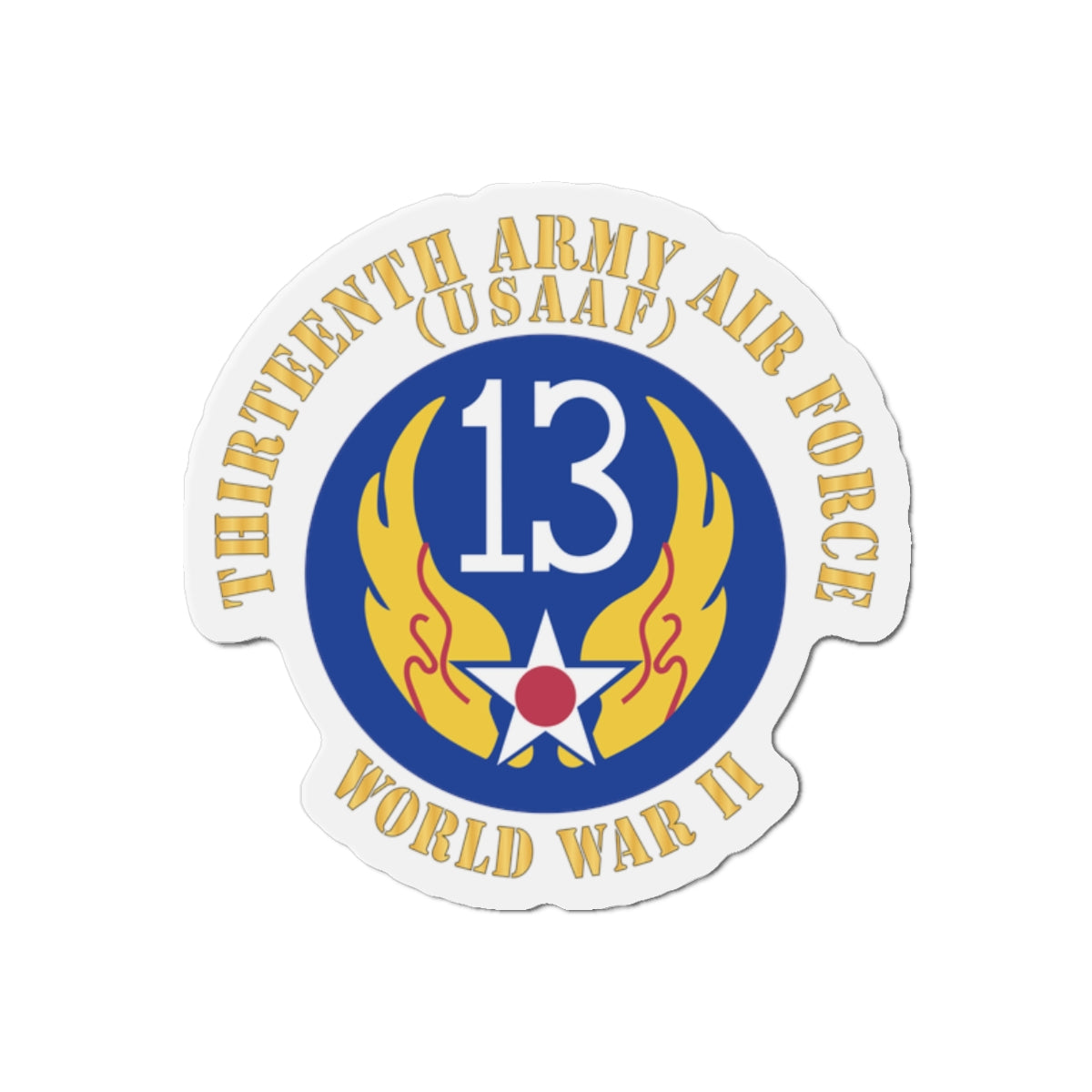 Die-Cut Magnets - AAC - SSI - 13th Air Force - WWII - USAAF x 300