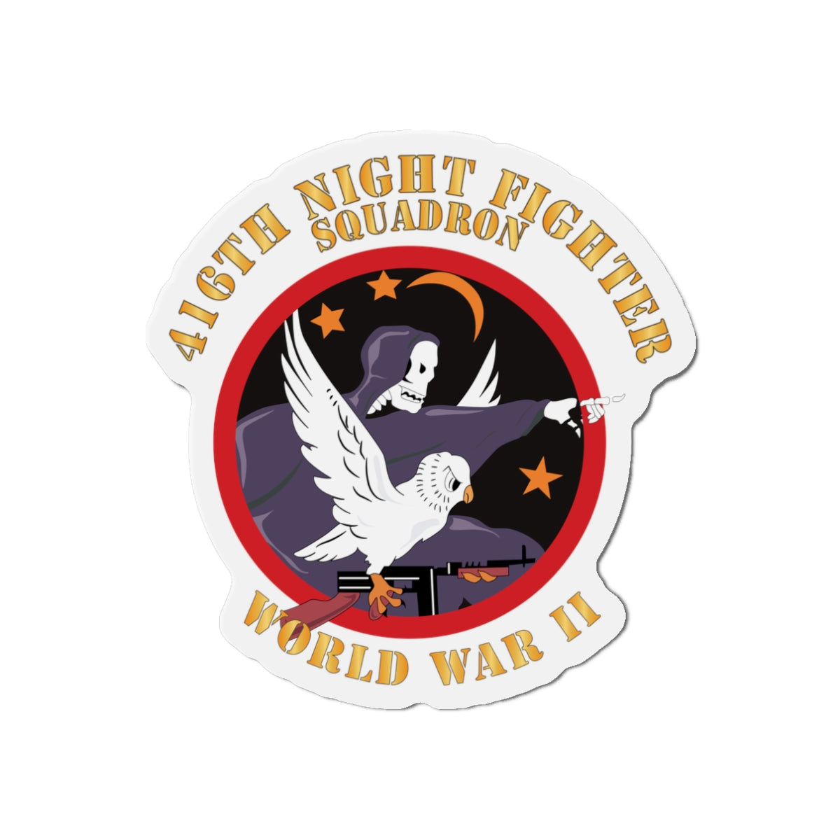Die-Cut Magnets - AAC - 416th Night Fighter Squadron - WWII X 300