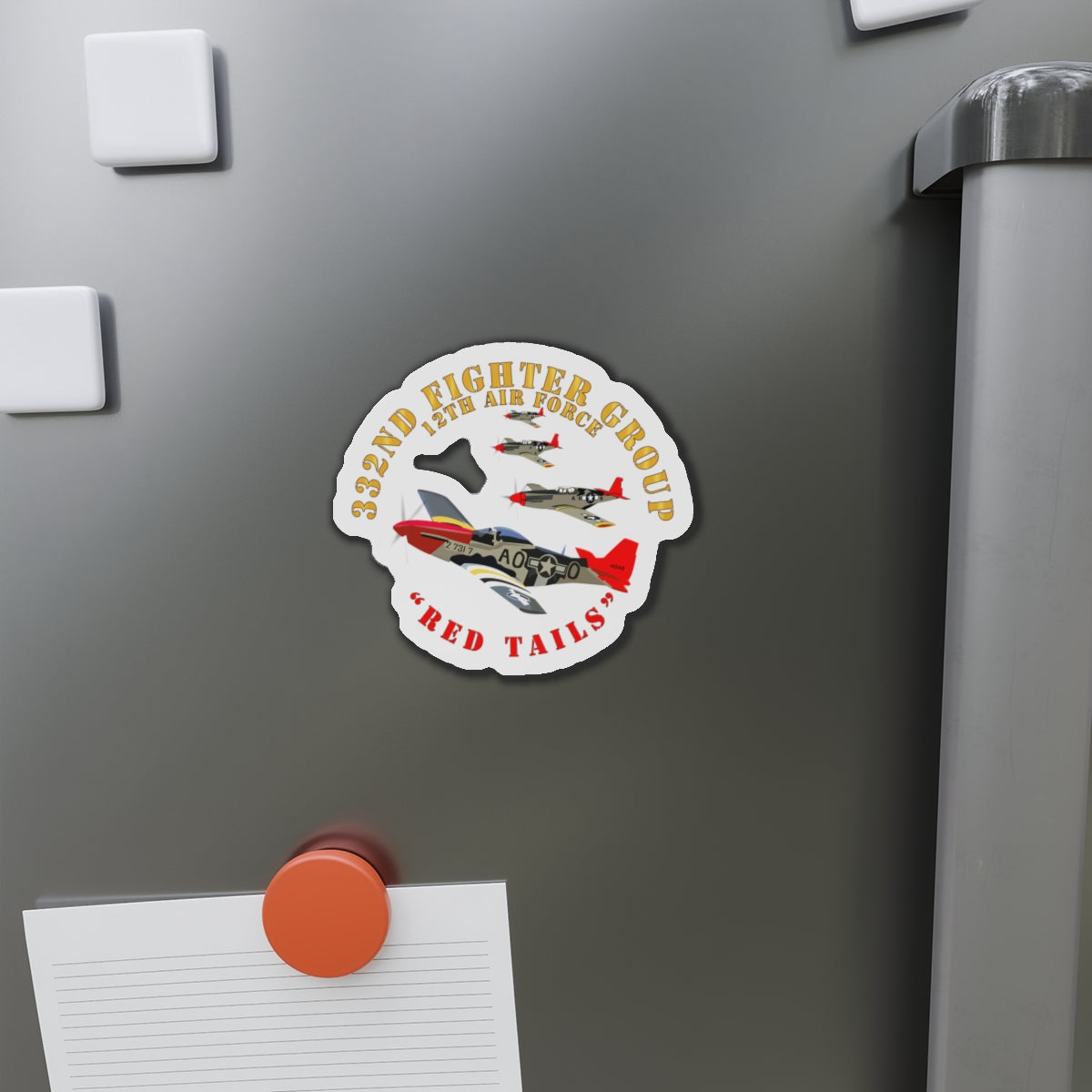 Die-Cut Magnets - Army Air Corp - Tuskegee Airmen - Redtails - 3AC - X 300